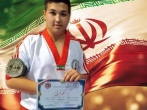 دانش آموز مدرسه امام رضا(ع) چناران صاحب بازوبند طلای دفاع شخصی شرق کشور شد