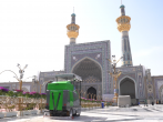 پایان مرمت کاشی‌کاری گنبد مسجد گوهرشاد