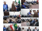 اهدای شال خدمت آستان حضرت حسین بن موسی الکاظم(ع) به نماینده منتخب طبس در مجلس 
