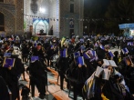 مناجات و شب زنده داری در گلزار شهدای خواجه ربیع 