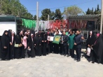 حضور خادمیاران رضوی تهرانی بر مزار شهیده حادثه تروریستی کرمان 