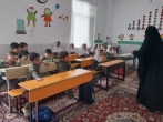 برپایی کارگاه کودکانه با موضوع شن‌ها مامور خدا بودند در روستای جمز طبس 