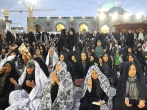 دعای زائران و مجاوران رضوی در شب میلاد ثامن الحجج(ع) برای سلامتی رئیس جمهور و همراهان
