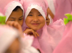 جشن تکلیف دختران جهان اسلام به مناسبت ایام دهه کرامت در حرم مطهر رضوی
