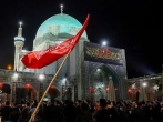 نمایش شکوه عزاداری سنتی همدانی ها در حرم مطهر رضوی
