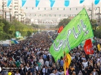 شبی به یادماندنی در مشهد با رنگ و بوی پیاده‌روی اربعین 