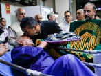 عیادت از مجروحان حادثه بندر شهیدرجایی در فارس/ گزارش تصویری