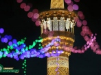 آذین‌بندی و چراغانی گسترده حرم مطهر رضوی به مناسبت دهه کرامت 