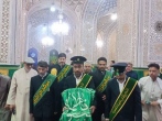 مراسم معنوی «رایة الهدایة» در حرم مطهر رضوی برگزار شد