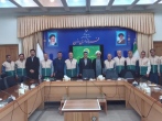 آغاز برنامه‌های دهه کرامت با اهتزاز پرچم متبرک امام رضا (ع) در شهرستان رزن