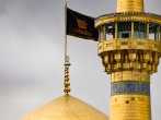 عکس با کیفیت : گنبد و گلدسته حرم مطهر رضوی