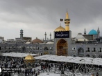 سیاه‌پوش شدن حرم مطهر رضوی در سوگ شهادت امام جواد(ع)