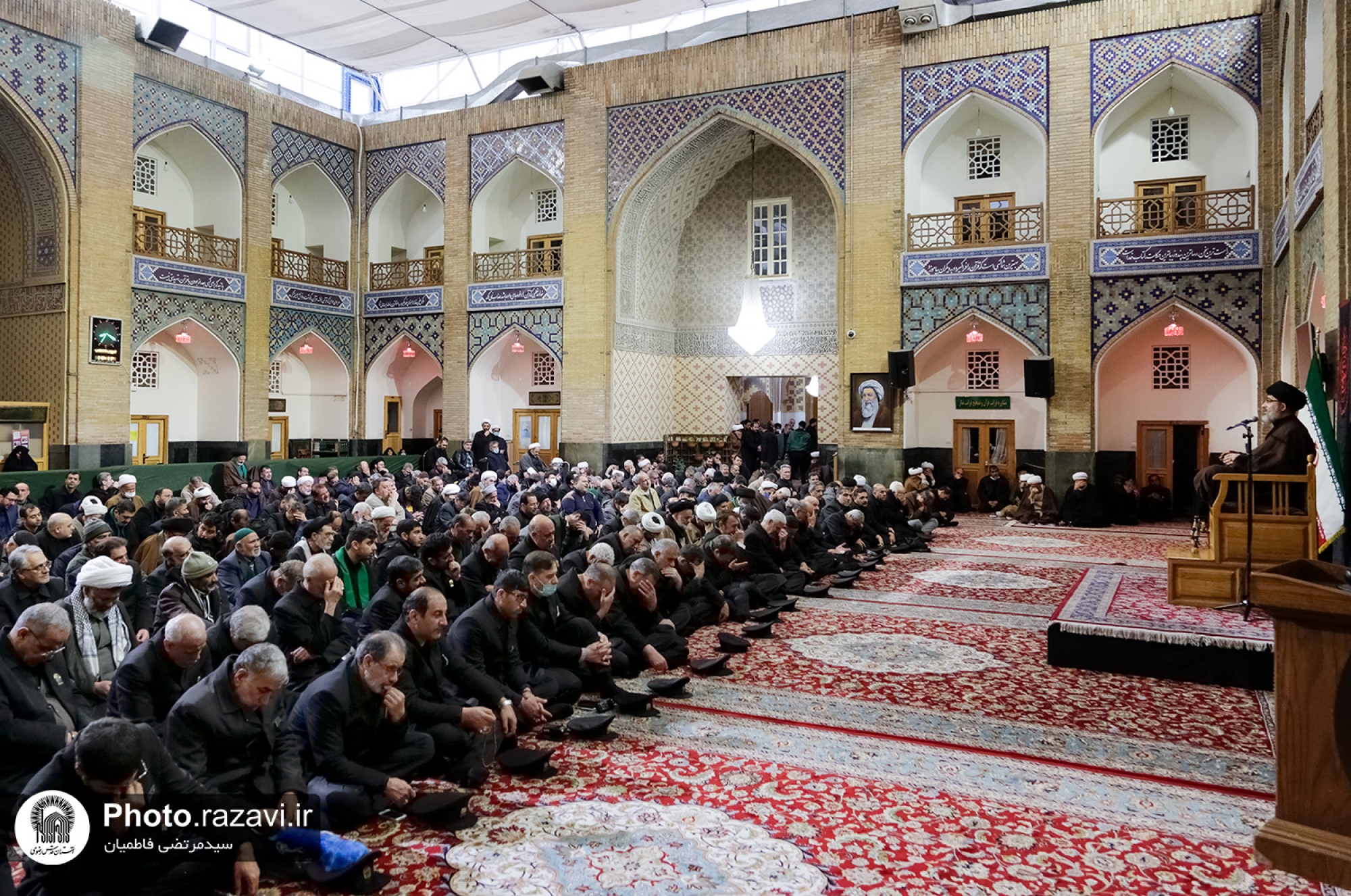 عزاداری روز شهادت امام کاظم علیه‌السلام در حرم مطهر رضوی