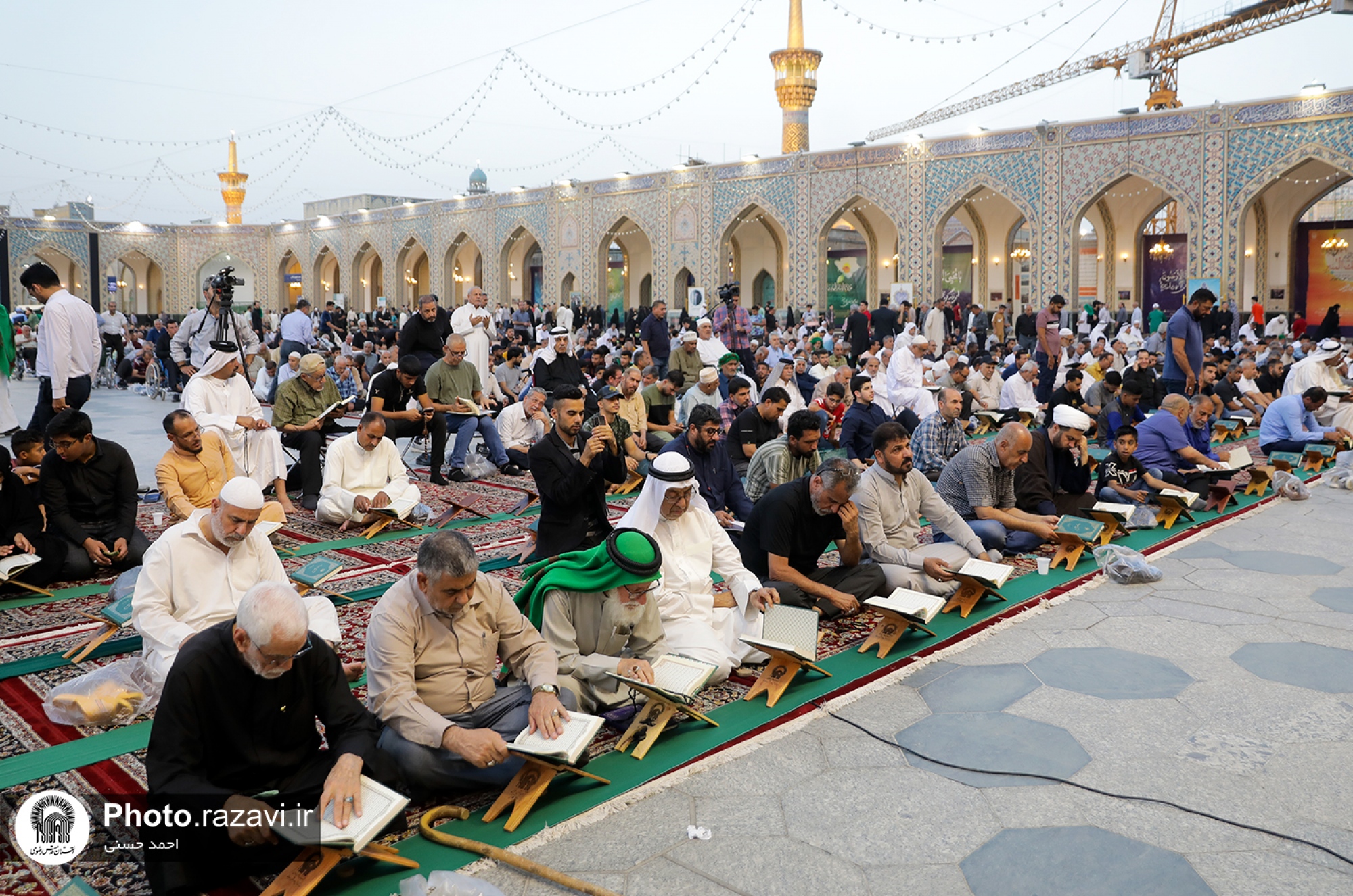 محفل انس با قرآن بمناسبت شهادت امام جواد علیه السلام در صحن غدیر حرم مطهر رضوی