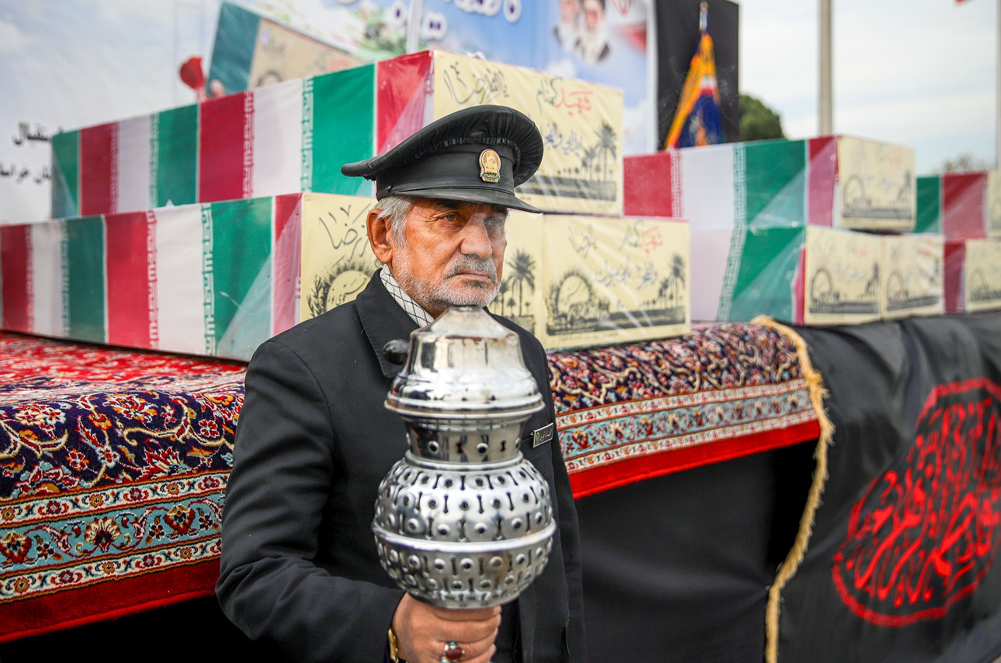 مراسم استقبال از ۱۲ شهید گمنام در مشهد