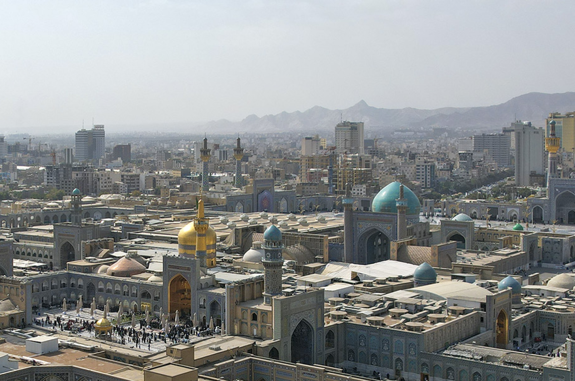 عکس با کیفیت : تصویر هوایی از حرم امام رضا علیه السلام