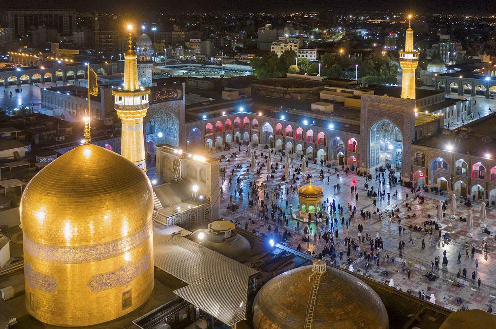 عکس با کیفیت : عکس هوایی از حرم امام رضا علیه السلام