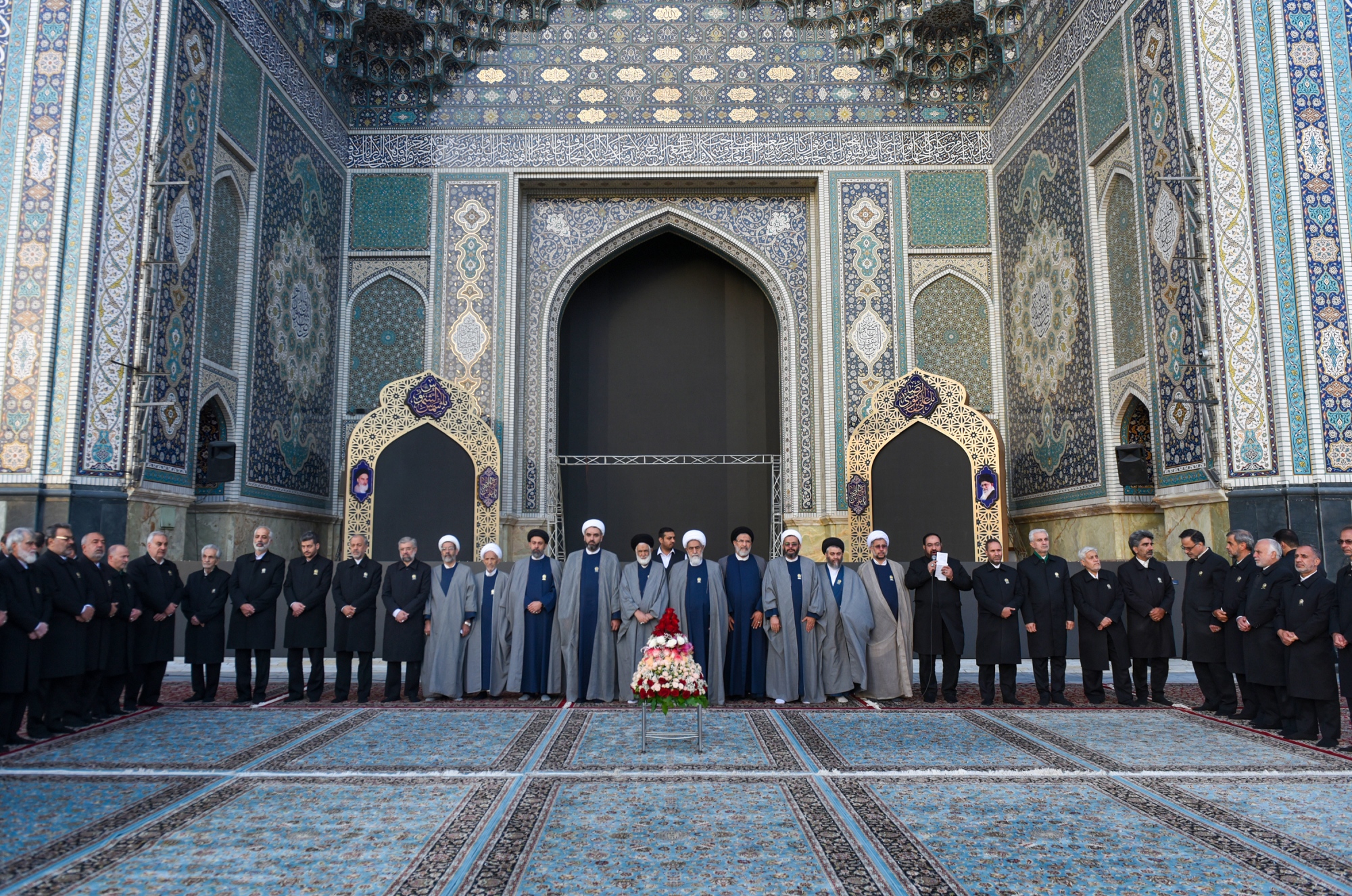 خطبه‌خوانی خادمان رضوی به یاد درگذشتگان حادثه بندرعباس 