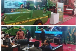 معرفی محصول جدید شرکت کمباین‌سازی ایران در نمایشگاه بین‌المللی کشاورزی شیراز
