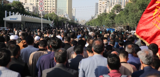 اجتماع مردم مشهد در پی شهادت رئیس جمهور و جمعی از مسئولان-2