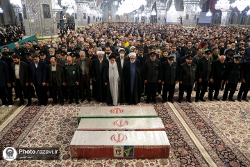 تشییع پیکر ۳ شهید مدافع امنیت در مشهد