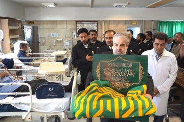 حضور خدام رضوی در بیمارستان های شهر مشهد در دهه کرامت