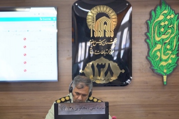 حضور سرهنگ حسینعلی زاده فرمانده یگان حفاظت در سامانه 138