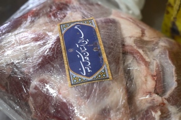 بسته‌بندی و توزیع گوشت به مناسبت ایام دهه ولایت در مناطق محروم مشهد