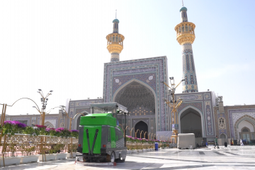پایان مرمت کاشی‌کاری گنبد مسجد گوهرشاد