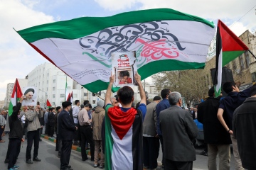 راهپیمایی دفاع از مردم غزه در مشهد