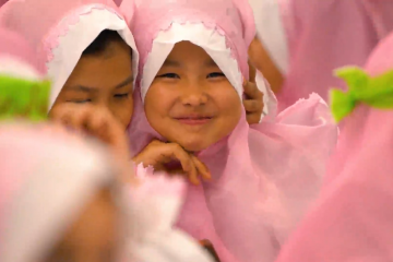جشن تکلیف دختران جهان اسلام به مناسبت ایام دهه کرامت در حرم مطهر رضوی