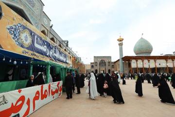 خدمت رسانی موکب امام رضا علیه السلام در حرم شاهچراغ شیراز