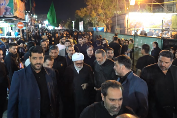 بازدید تولیت آستان قدس رضوی از مواکب حسینی شهرک شهید بهشتی مشهد مقدس