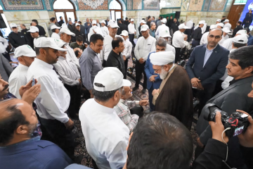 مراسم اهدای ویلچر برقی به توان یابان توسط آستان قدس رضوی و سازمان بهزیستی کشور