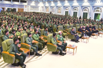 جشن جوانان خدمات فرش در حرم مطهر رضوی در آستانه عید نیمه شعبان