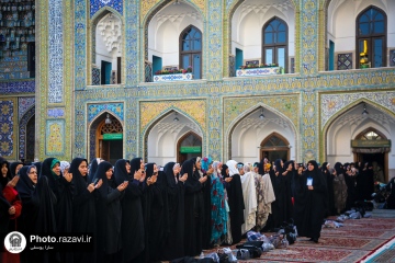 جلوه بی بدیل بندگی در صحن و سرای امام رئوف
